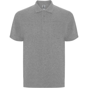 Centauro Premium short sleeve unisex polo, Marl Grey (Polo shirt, 90-100% cotton)