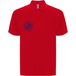 Centauro Premium short sleeve unisex polo, Red (Polo shirt, 90-100% cotton)