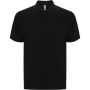 Centauro Premium short sleeve unisex polo, Solid black