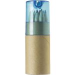 Colour pencils with sharpener, light blue (2495-18CD)