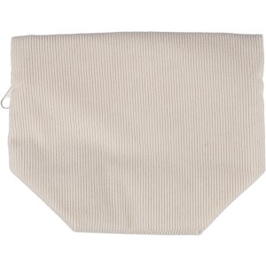 Corduroy zippered cosmetic pouch Tia, beige