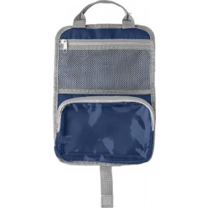 Polyester (190T/600D) toiletry bag, blue (Cosmetic bags)