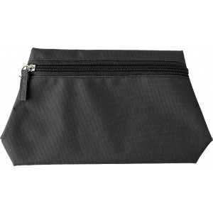 Polyester (600D) toilet bag Bonnie, black (Cosmetic bags)