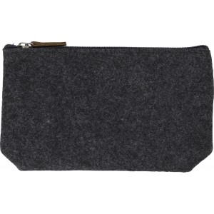 RPET felt toiletry bag Lucy, grey (Cosmetic bags)