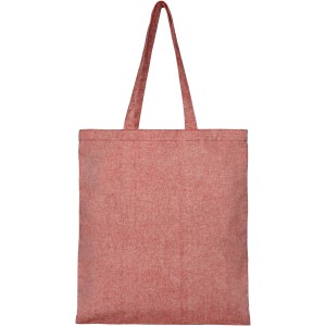 Pheebs 210 g/m2 recycled tote bag, Heather red (cotton bag)