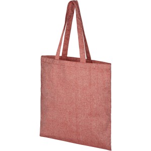 Pheebs 210 g/m2 recycled tote bag, Heather red (cotton bag)