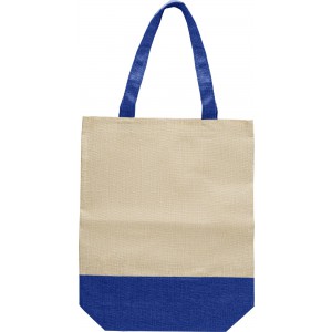 Polyester shopping bag Helena, blue (cotton bag)