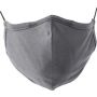 Cotton reusable face mask Riyan, grey