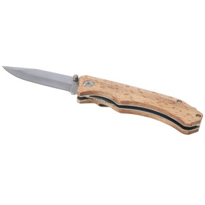 Dave pocket knife with belt clip, Wood (Pocket knives)