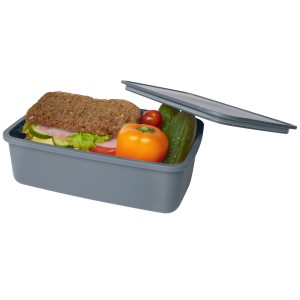 Dovi recycled plastic lunch box, Slate grey (Plastic kitchen equipments)