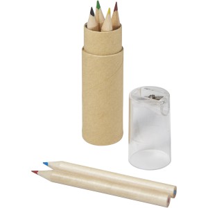 Kram 7-piece coloured pencil set, transparent clear (Drawing set)