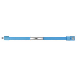 Silicone wristband Tiago, light blue (Eletronics cables, adapters)