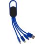 4-in-1 Charging cable set Idris, blue