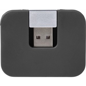 ABS USB hub August, black (Eletronics cables, adapters)