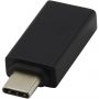 ADAPT aluminum USB-C to USB-A 3.0 adapter, Solid black