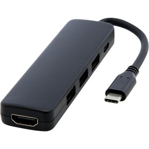 Loop RCS recycled plastic multimedia adapter USB 2.0-3.0 wit (Eletronics cables, adapters)