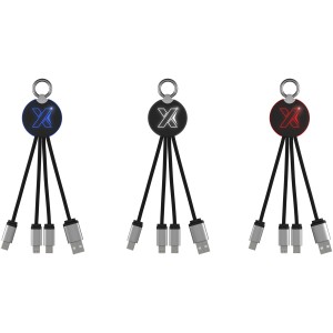 SCX.design C16 ring light-up cable, Blue, Solid black (Eletronics cables, adapters)