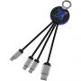 SCX.design C16 ring light-up cable, Blue, Solid black