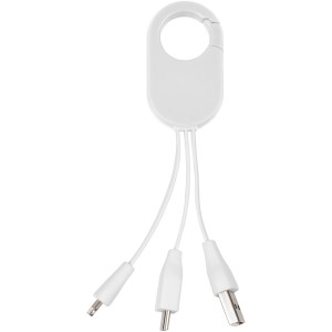 Troop 3-in-1 charging cable, White (Eletronics cables, adapters)