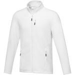 Elevate Amber men's GRS recycled full zip fleece jacket, White (3752901)