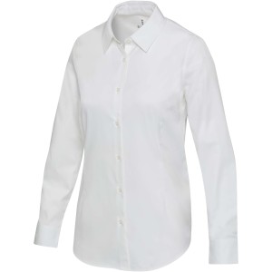 Citrine twill women's shirt, White