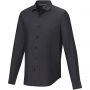 Elevate Cuprite long sleeve men's  organic shirt, Solid black