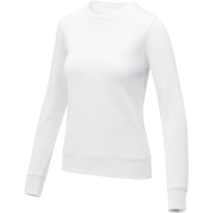Zenon women's crewneck sweater, White