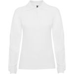 Estrella long sleeve women's polo, White (R66361Z)