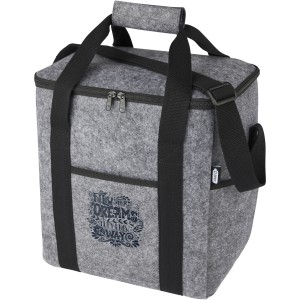 Felta GRS recycled felt bottle cooler bag 21L, Grey (Cooler bags)