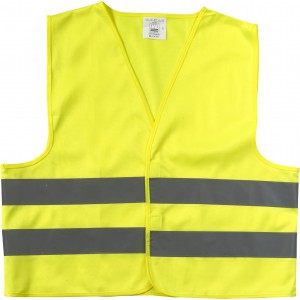 Polyester (75D) safety jacket Clara, yellow, XS