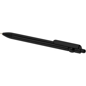 Fidget recycled plastic ballpoint pen (black ink), Solid bla (Plastic pen)