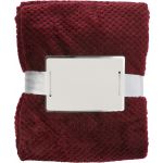 Fleece (230 gr/m2) blanket Nikolai, burgundy (976631-10)