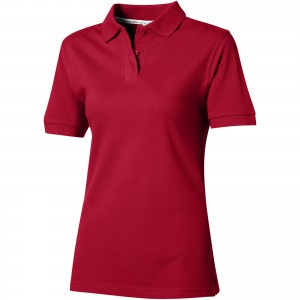 Forehand short sleeve ladies polo, Dark red (Polo shirt, 90-100% cotton)