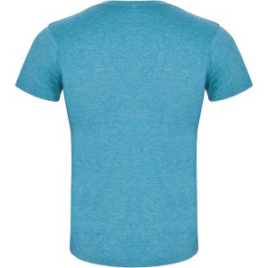 Fox short sleeve men's t-shirt, Heather Turquoise (T-shirt, 90-100% cotton)