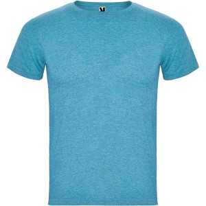 Fox short sleeve men's t-shirt, Heather Turquoise (T-shirt, 90-100% cotton)