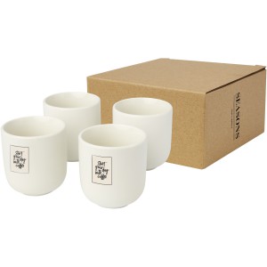 Male 4-piece 90 ml espresso cup, White (Glasses)