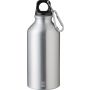 Recycled aluminium bottle (400 ml) Myles, silver