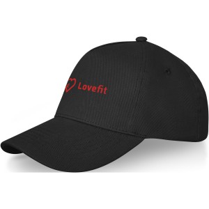 Doyle 5 panel cap, Solid black (Hats)