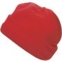 Polyester fleece (200 gr/m2) beanie Elliana, red