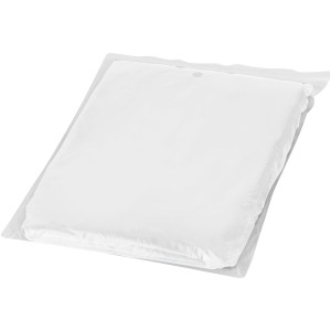 Ziva disposable rain poncho with storage pouch, White (Raincoats)