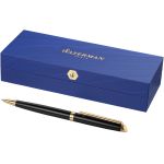 Hmisph?re elegant and lacquered ballpoint pen, solid black,Gold (10651100)