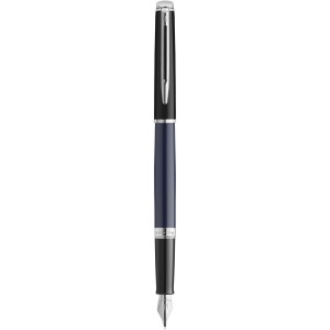 Hemisphere colour blocking fountain pen with palladium trim, (Metallic pen)