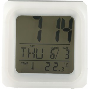 HIPS alarm clock Leona, white (Clocks and watches)