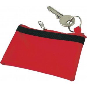 Nylon (70D) key wallet Sheridan, red (Wallets)