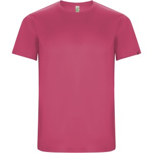 Imola short sleeve kids sports t-shirt, Pink Fluor (T-shirt, mixed fiber, synthetic)