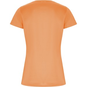 Imola short sleeve women's sports t-shirt, Fluor Orange (T-shirt, mixed fiber, synthetic)