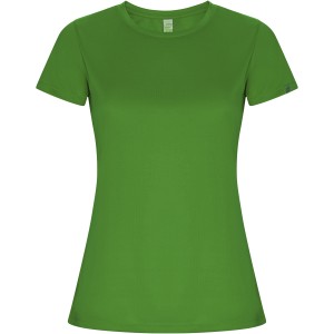 Imola short sleeve women's sports t-shirt, Green Fern (T-shirt, mixed fiber, synthetic)