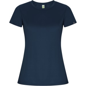 Imola short sleeve women's sports t-shirt, Navy Blue (T-shirt, mixed fiber, synthetic)