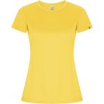 Imola short sleeve women's sports t-shirt, Yellow (R04281B)