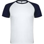 Indianapolis short sleeve unisex sports t-shirt, White, Navy Blue (R66508A)